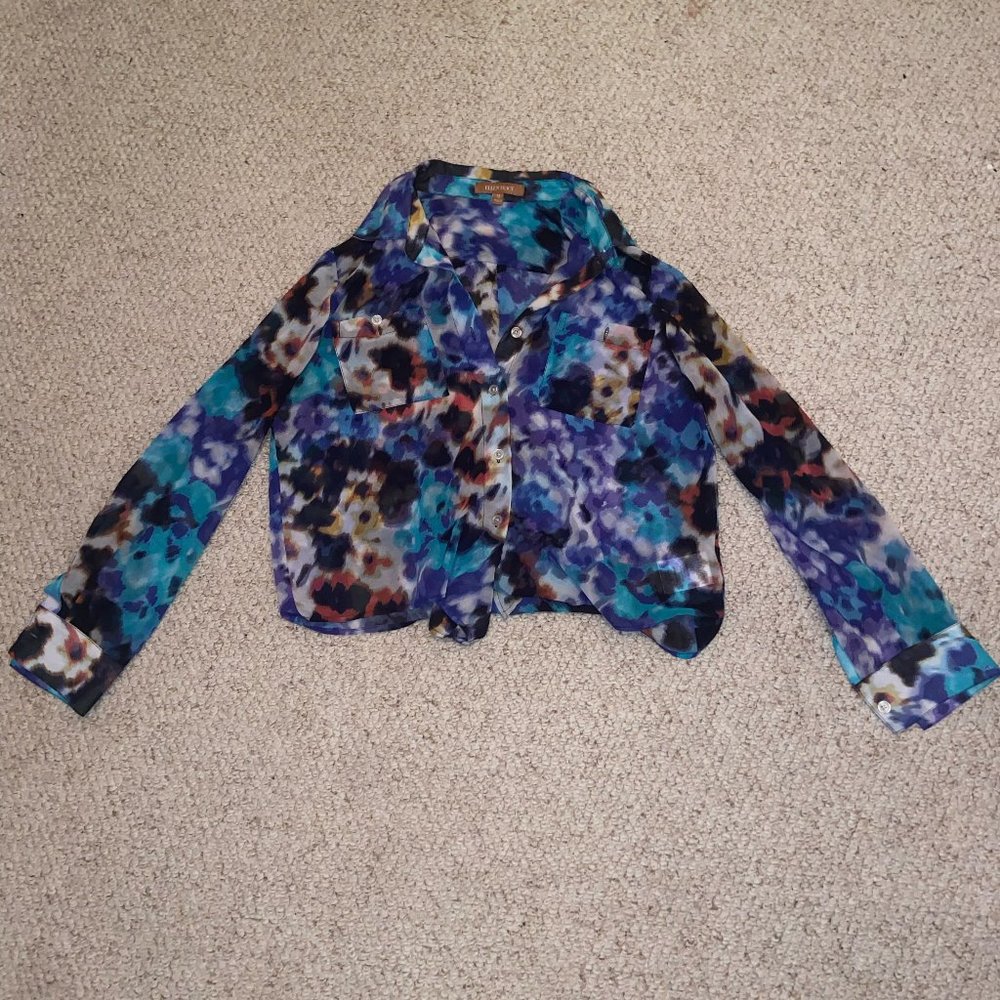 Ellen Tracy Colorful Long sleeve shirt